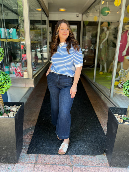 In Your Head Striped Tee