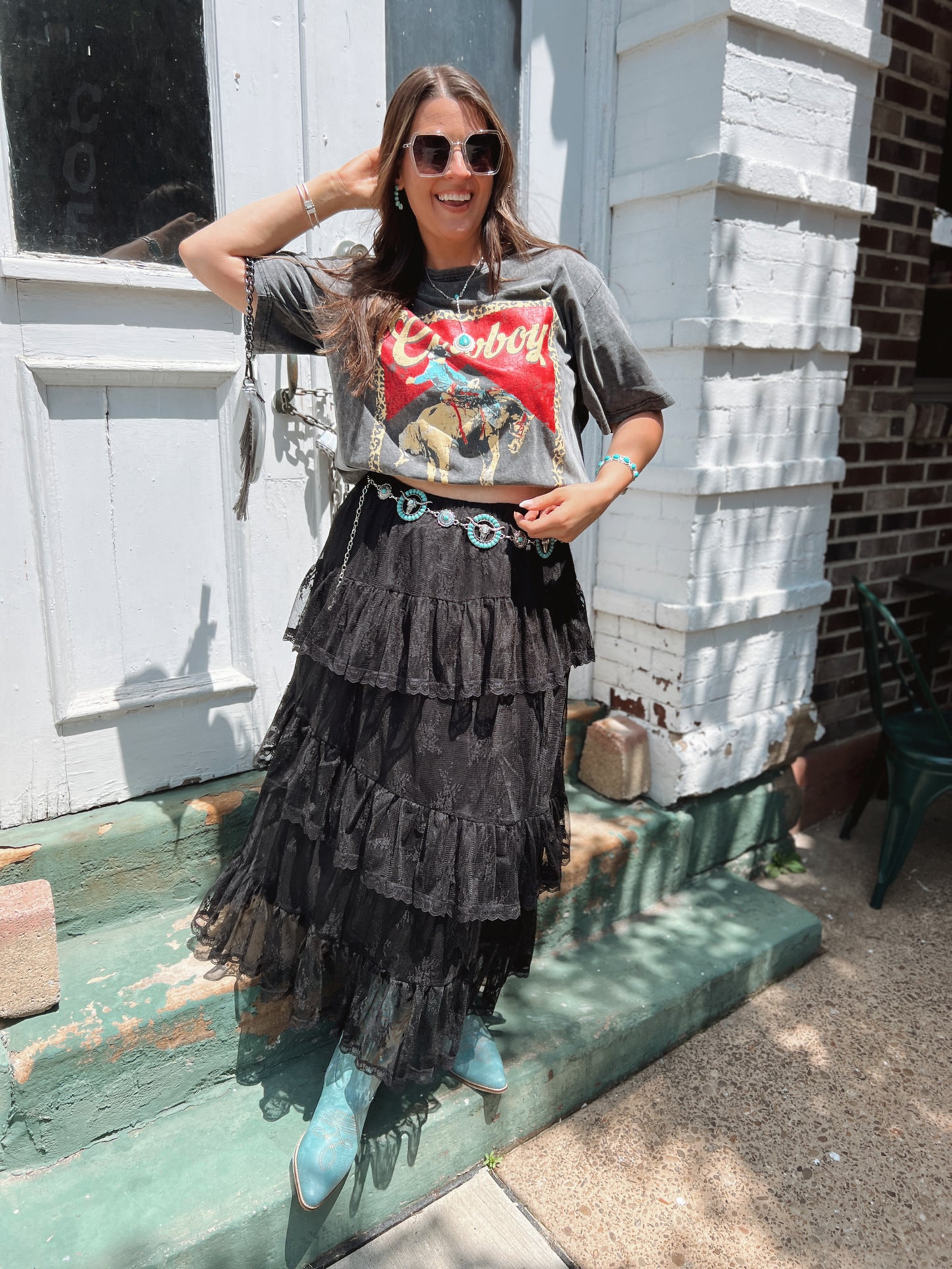 Leopard Cowboy Graphic Tee