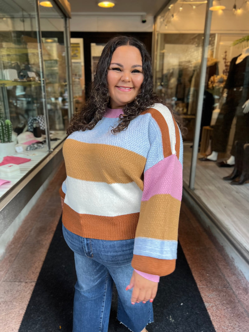 Educated Striped Sweater