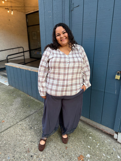 Hometown Checker Blouse