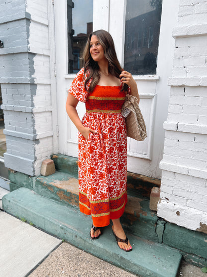Mad Love Smocked Maxi Dress