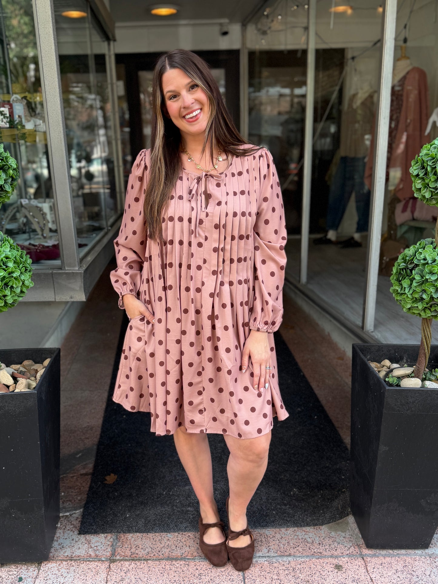 Feel Good Polka Dot Dress