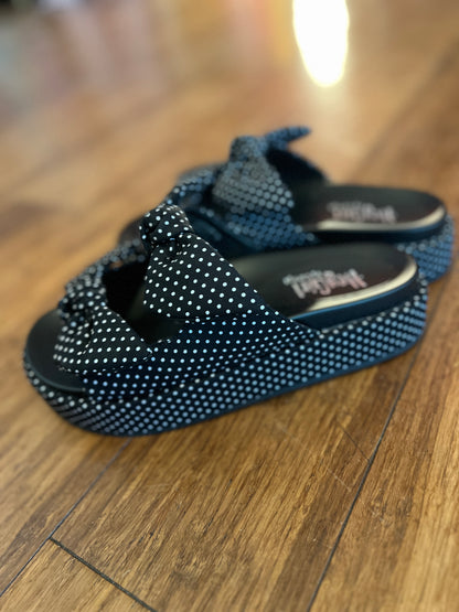 Corkys Polka Dot Lil Bit Knotty Sandals