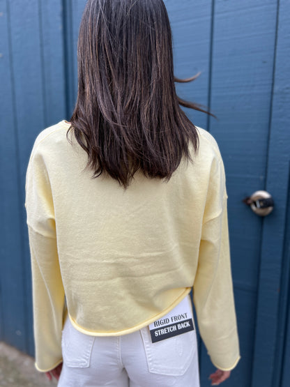 Doing Good Lately Crop Sweater