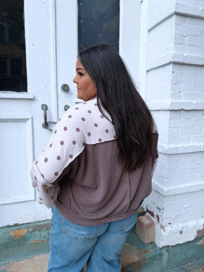 Never Bothered Polka Dot Top