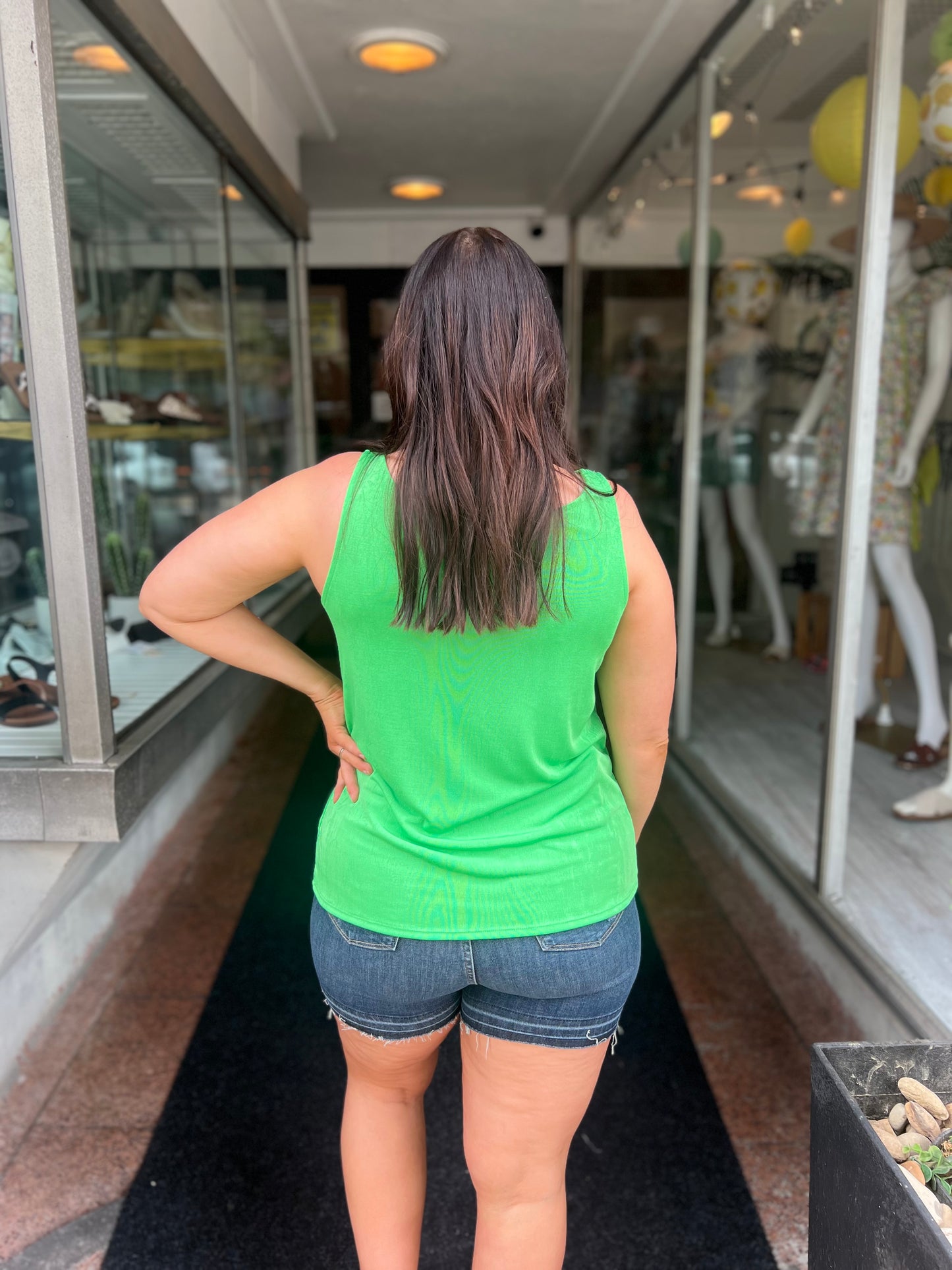 *Final Sale* SIL Cowl Neck Tank Top