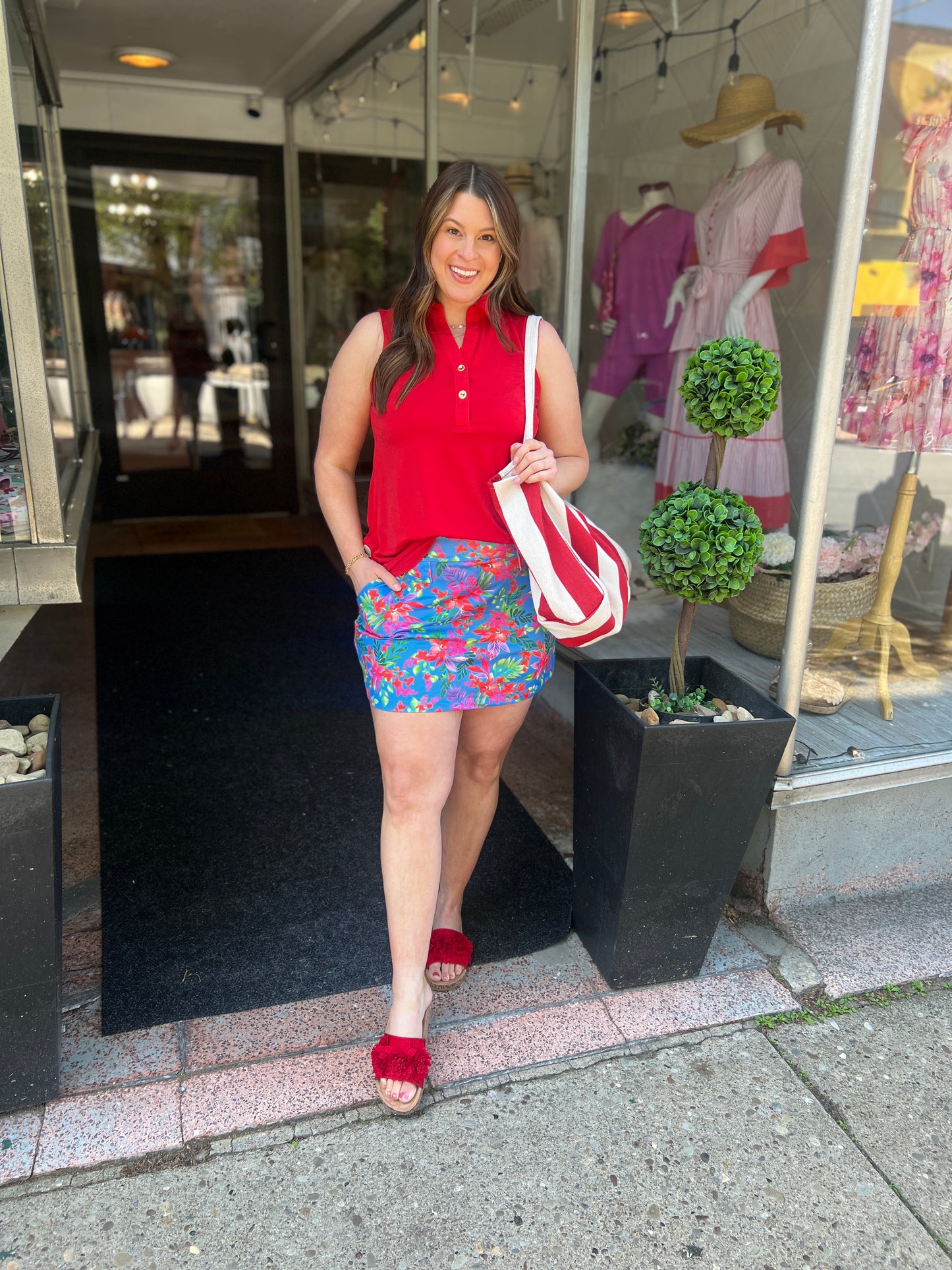 Red Sun Tank Top