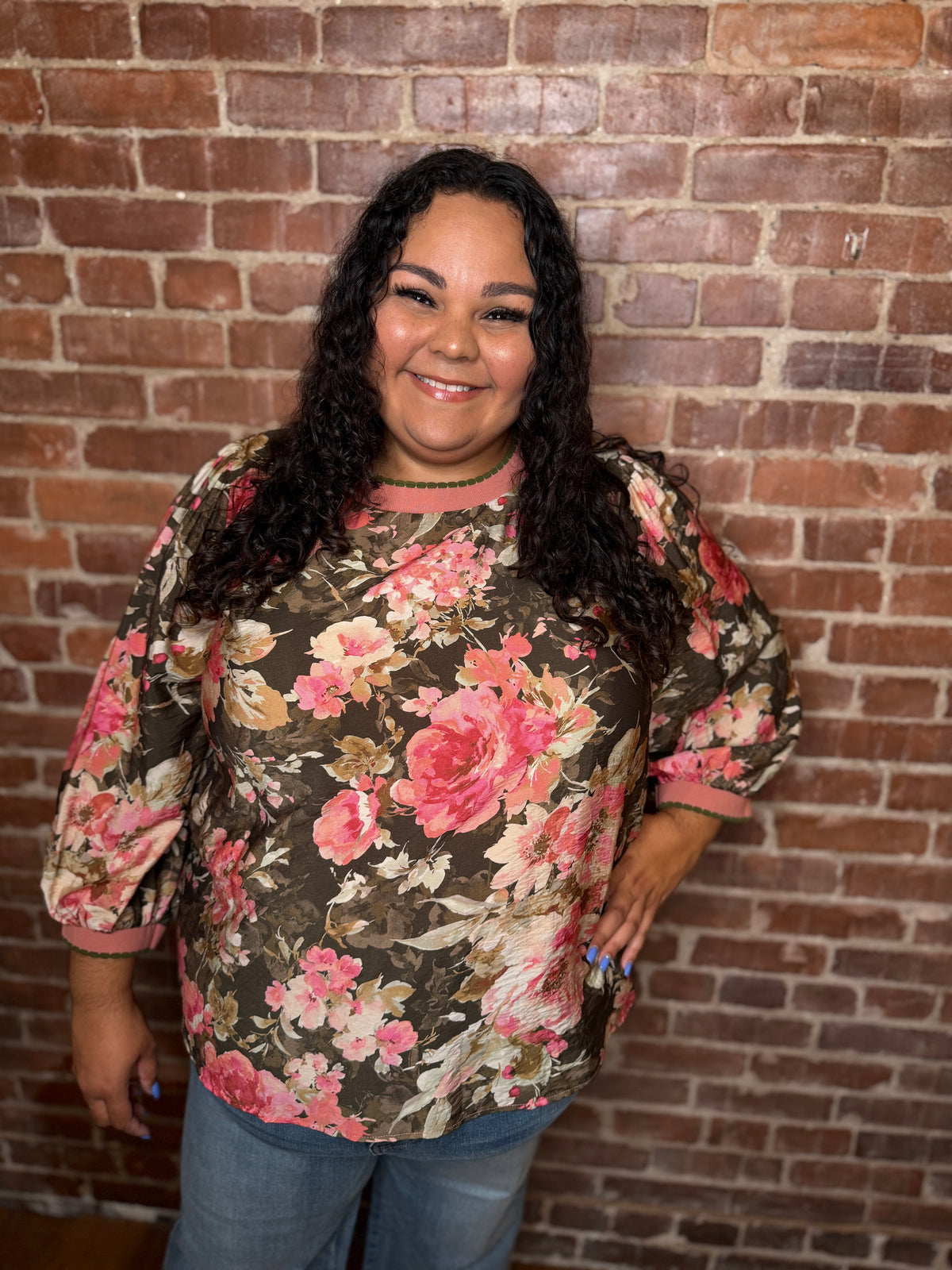 Whatever Floral Blouse