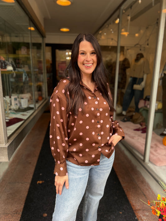 Do It My Way Polka Dot Top