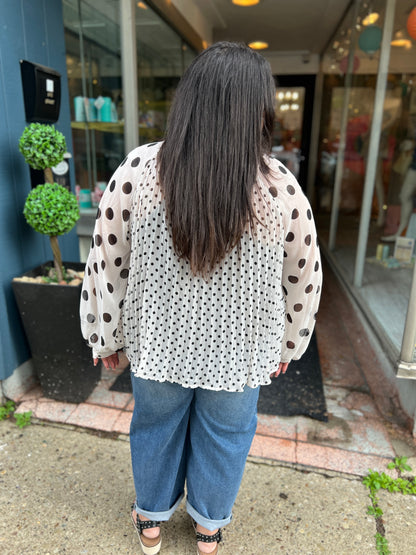 Classy You Polka Dot Blouse