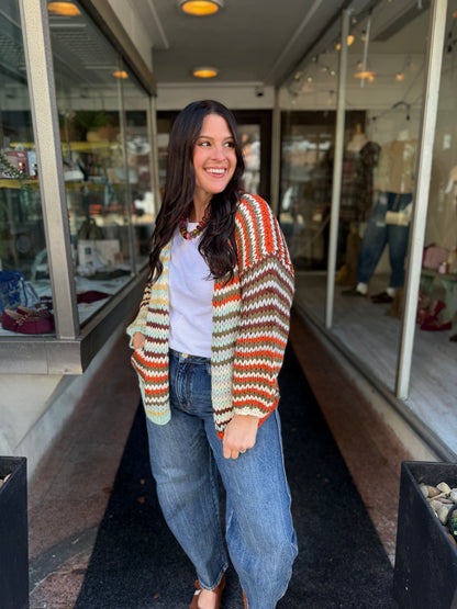 Comfy Dream Stripe Cardigan