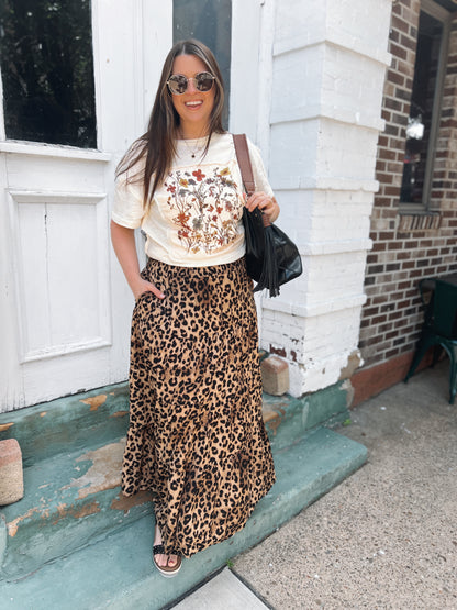 Get Wild Leopard Maxi Skirt