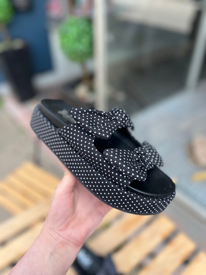 Corkys Polka Dot Lil Bit Knotty Sandals