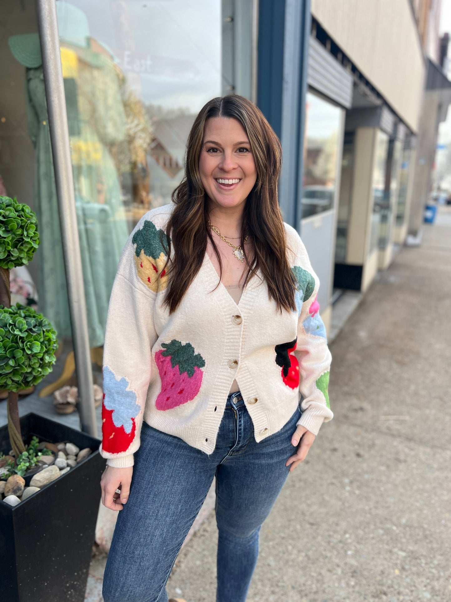 Sweet Strawberries Cardigan