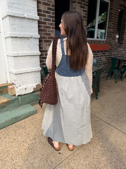 Cottage Cutie Patchwork Overall Dress