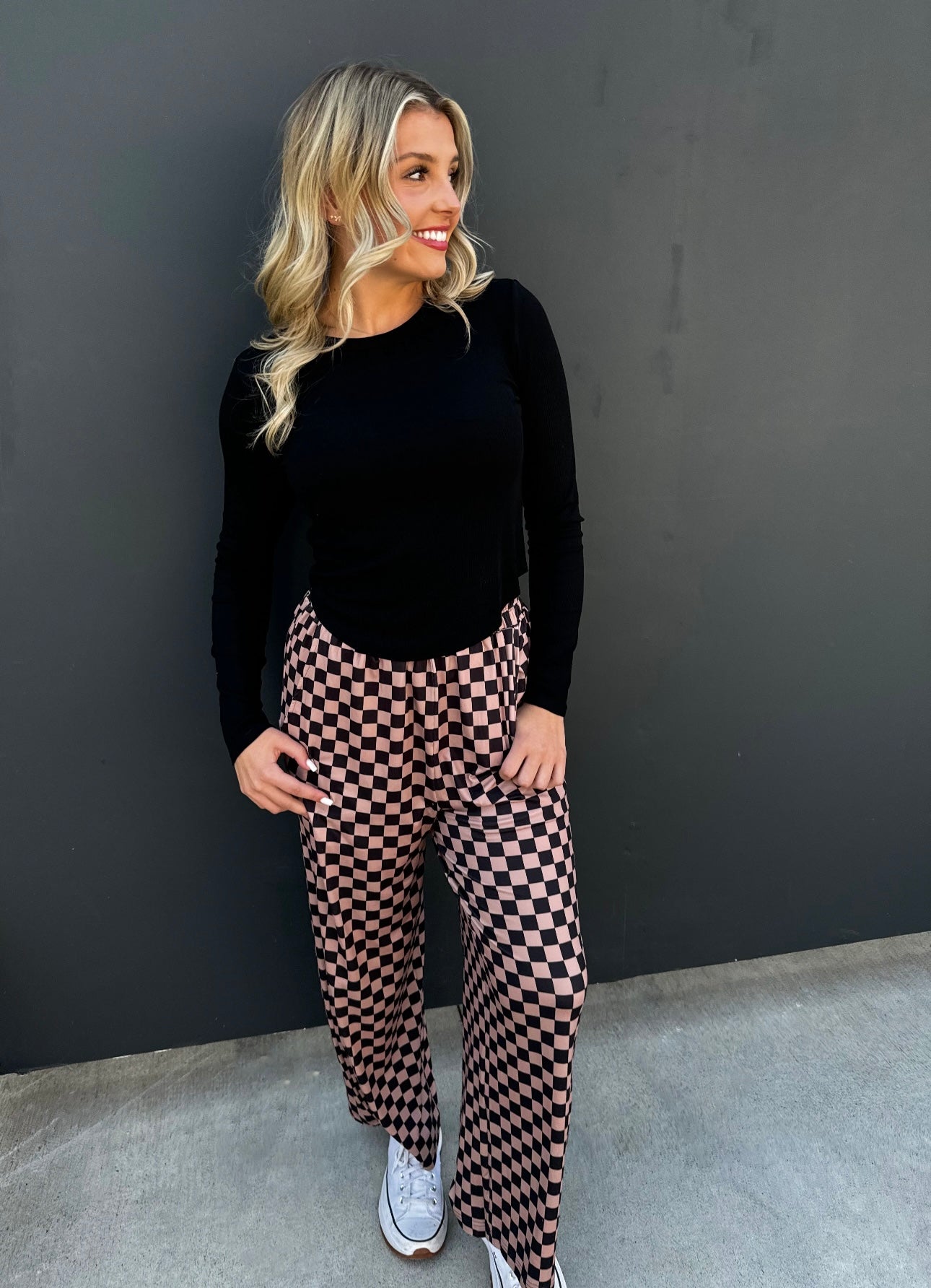 Blakeley Elena Curve Hem Ribbed Top