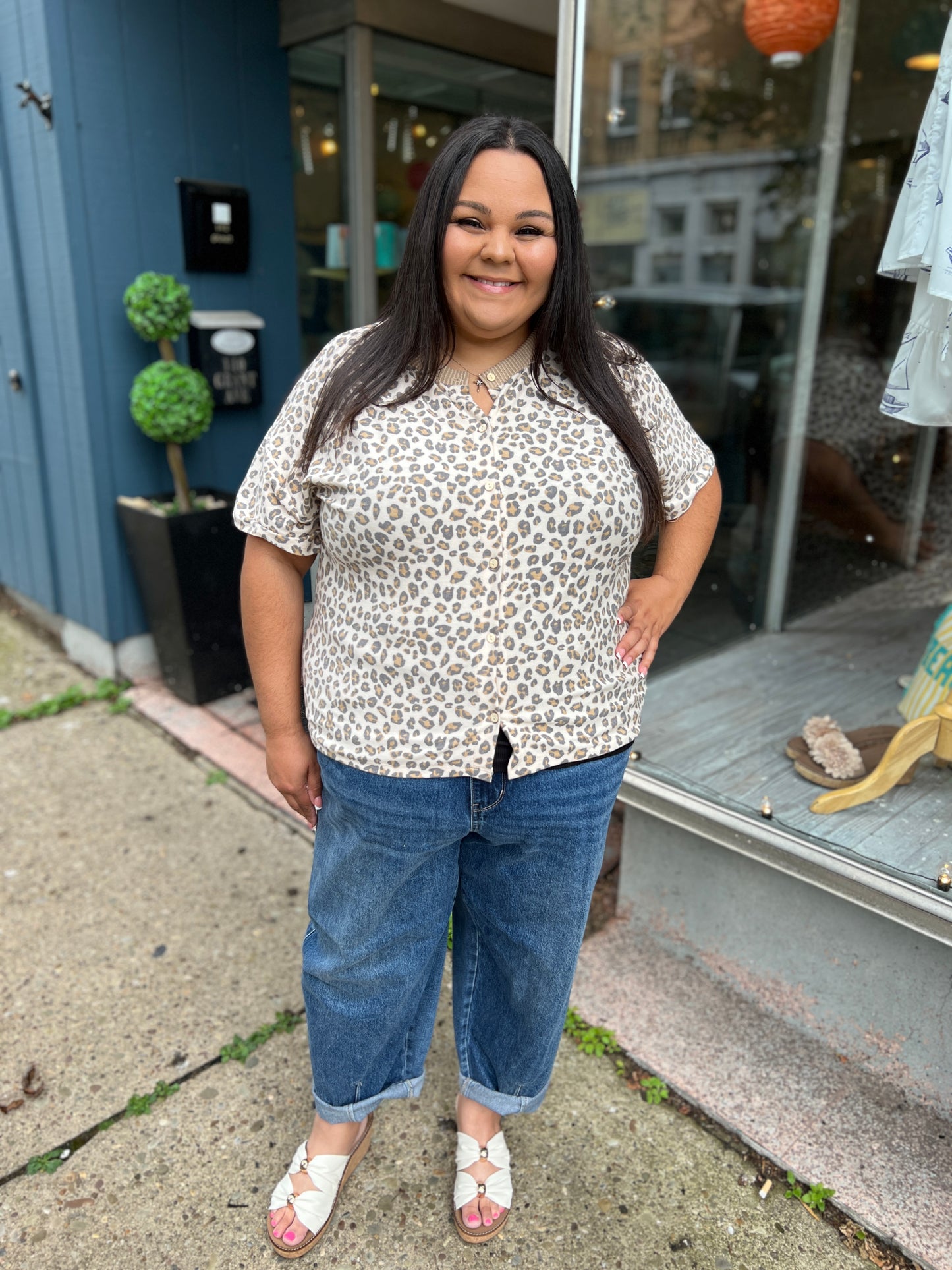 Run Run Cheetah Button-Up