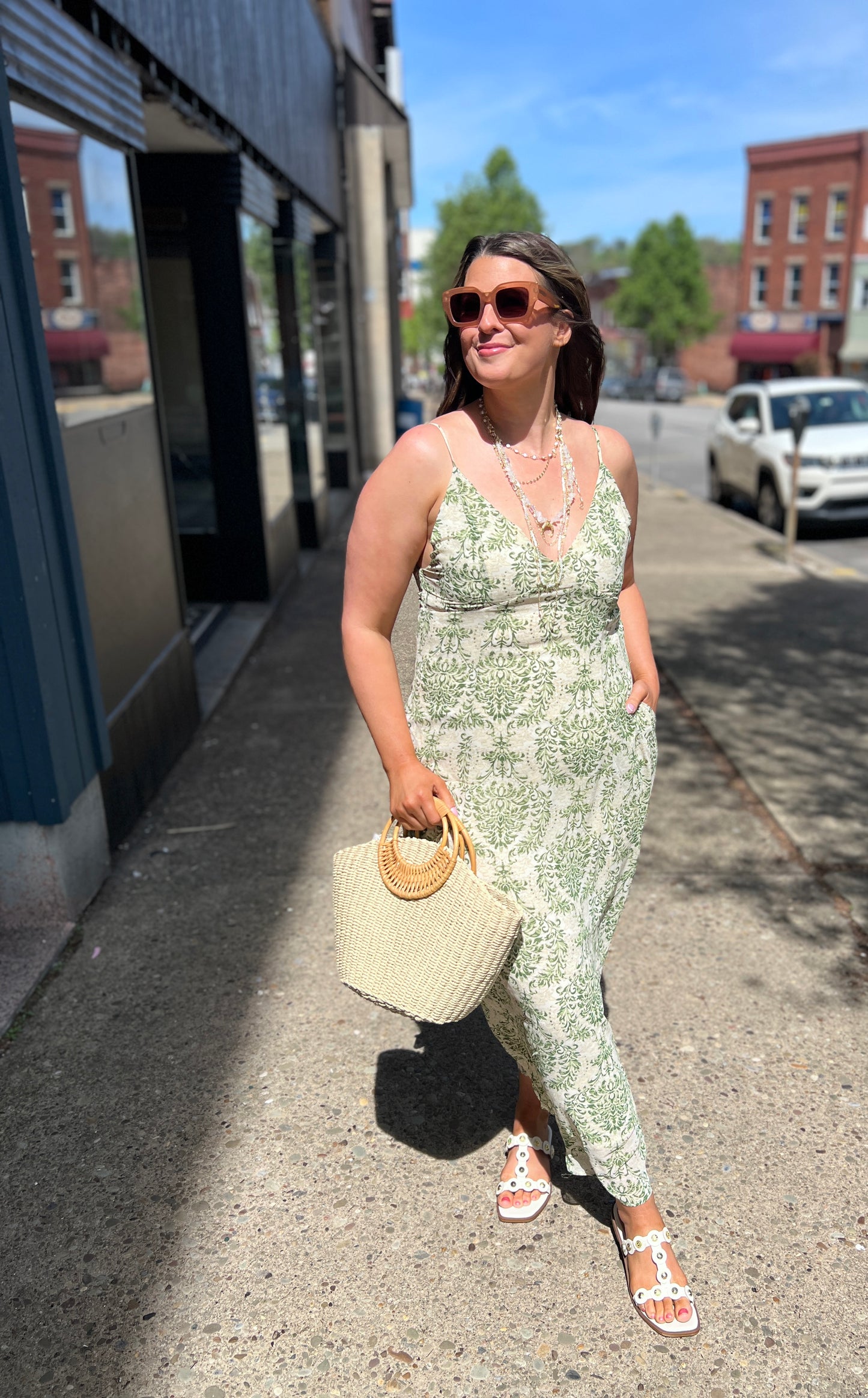Among The Greenery Maxi Dress