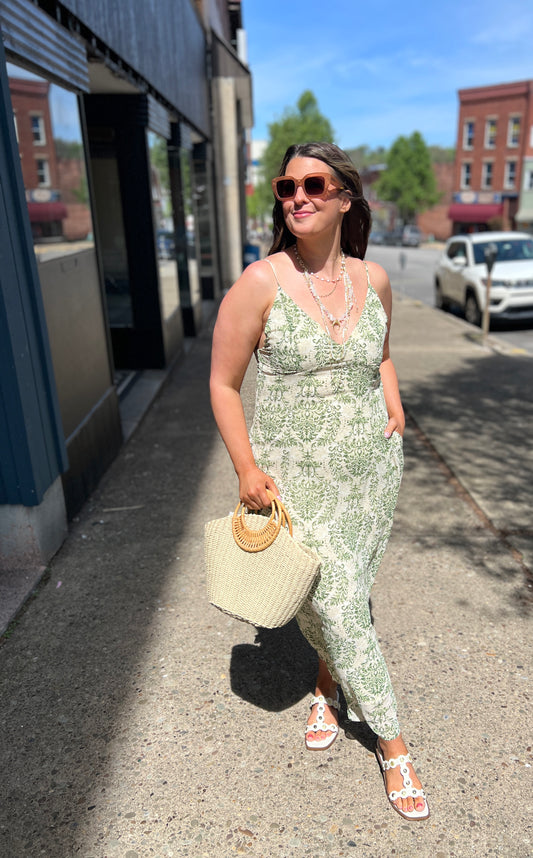 Among The Greenery Maxi Dress
