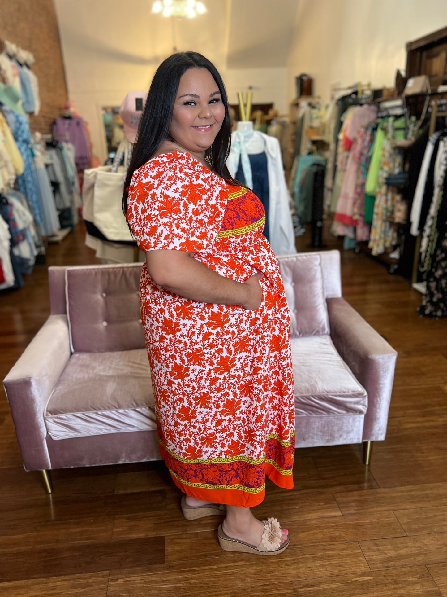 Mad Love Smocked Maxi Dress