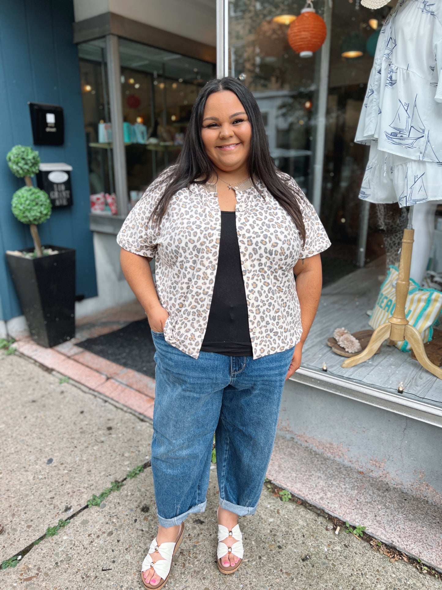 Run Run Cheetah Button-Up