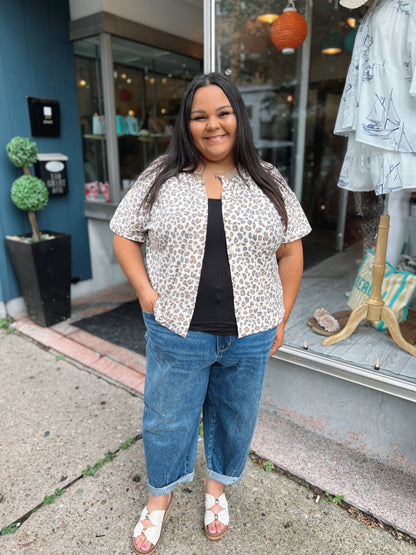 Run Run Cheetah Button-Up