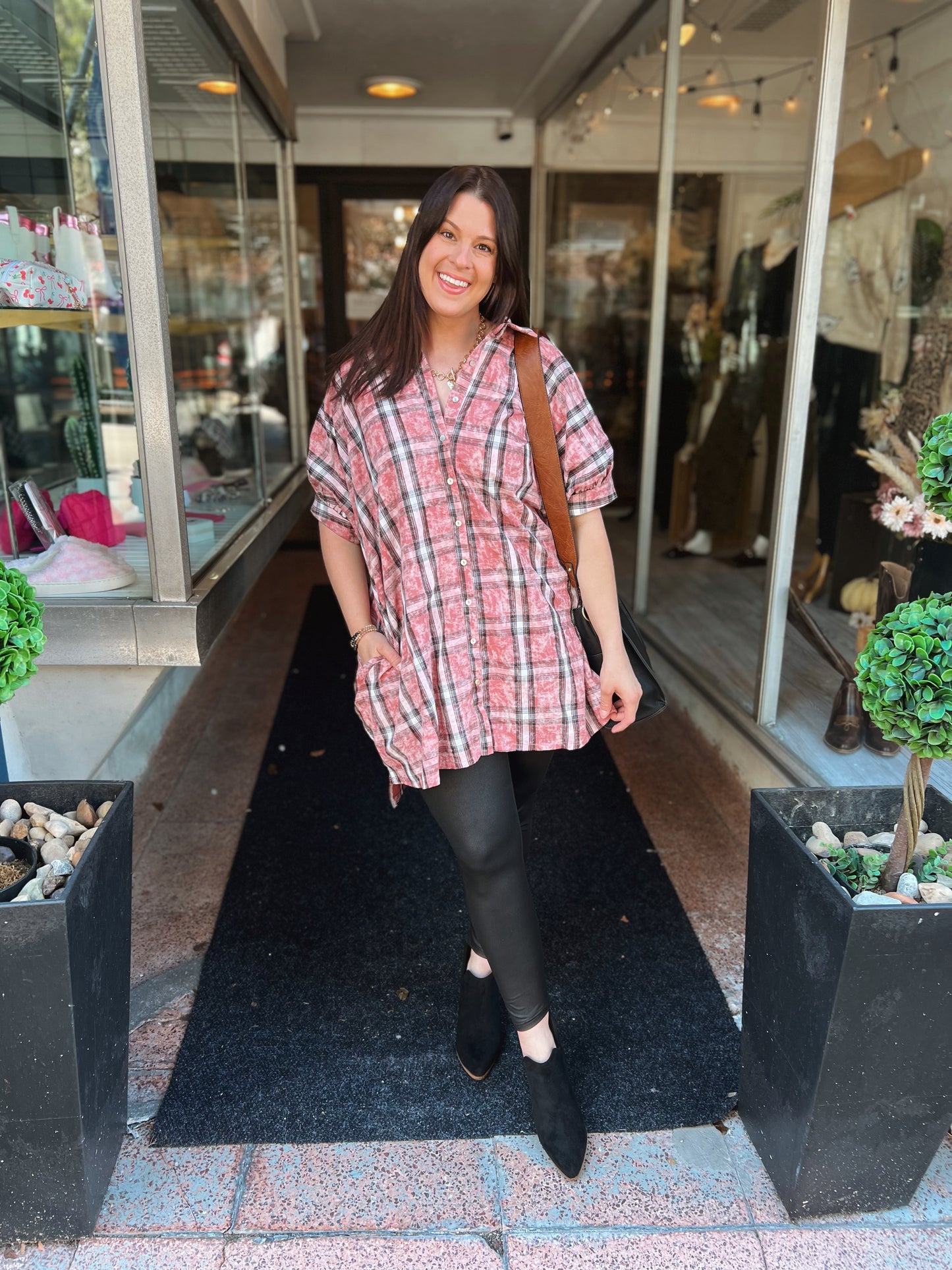 *Final Sale* Sippin' Cider Mini Dress