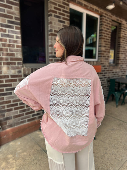Nice Gal Lace Shacket