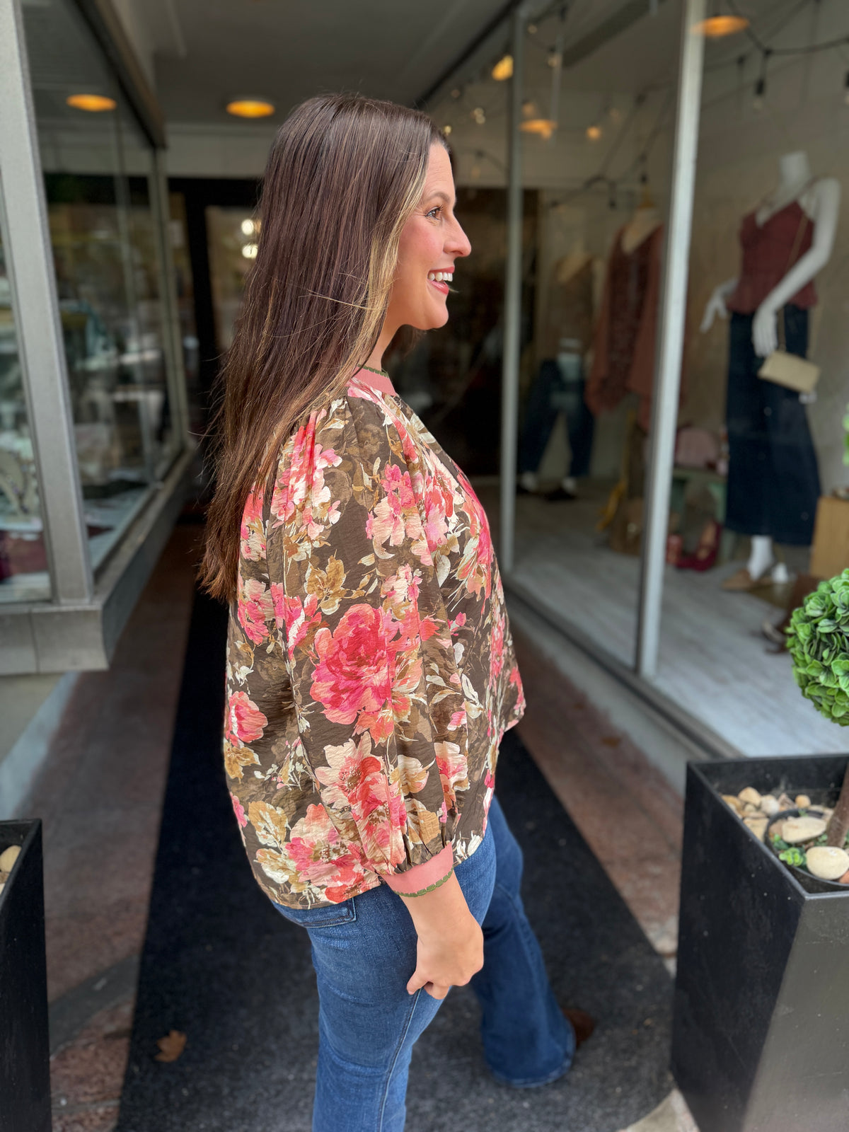 Whatever Floral Blouse