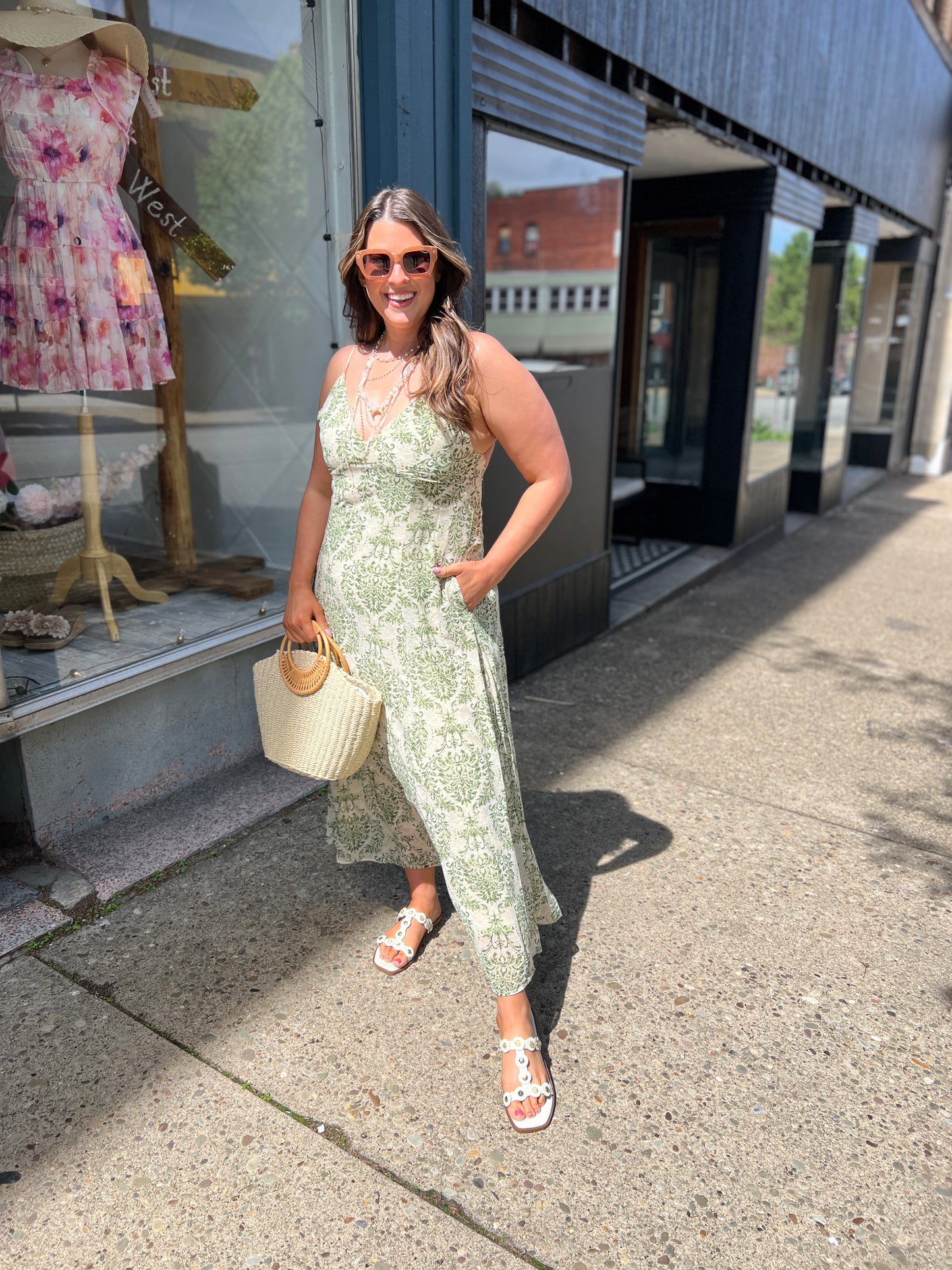 Among The Greenery Maxi Dress