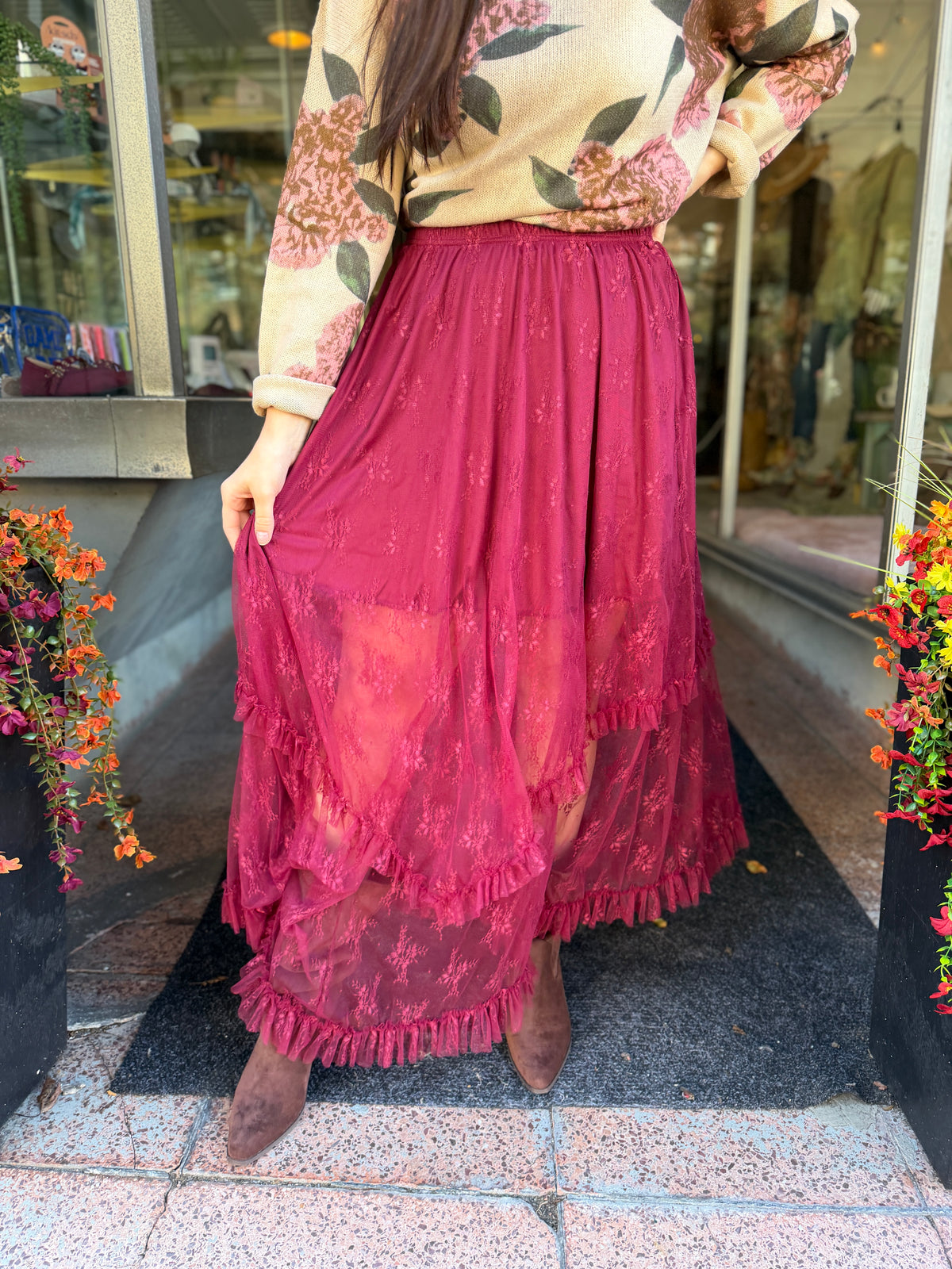 Wuthering Heights Lace Skirt