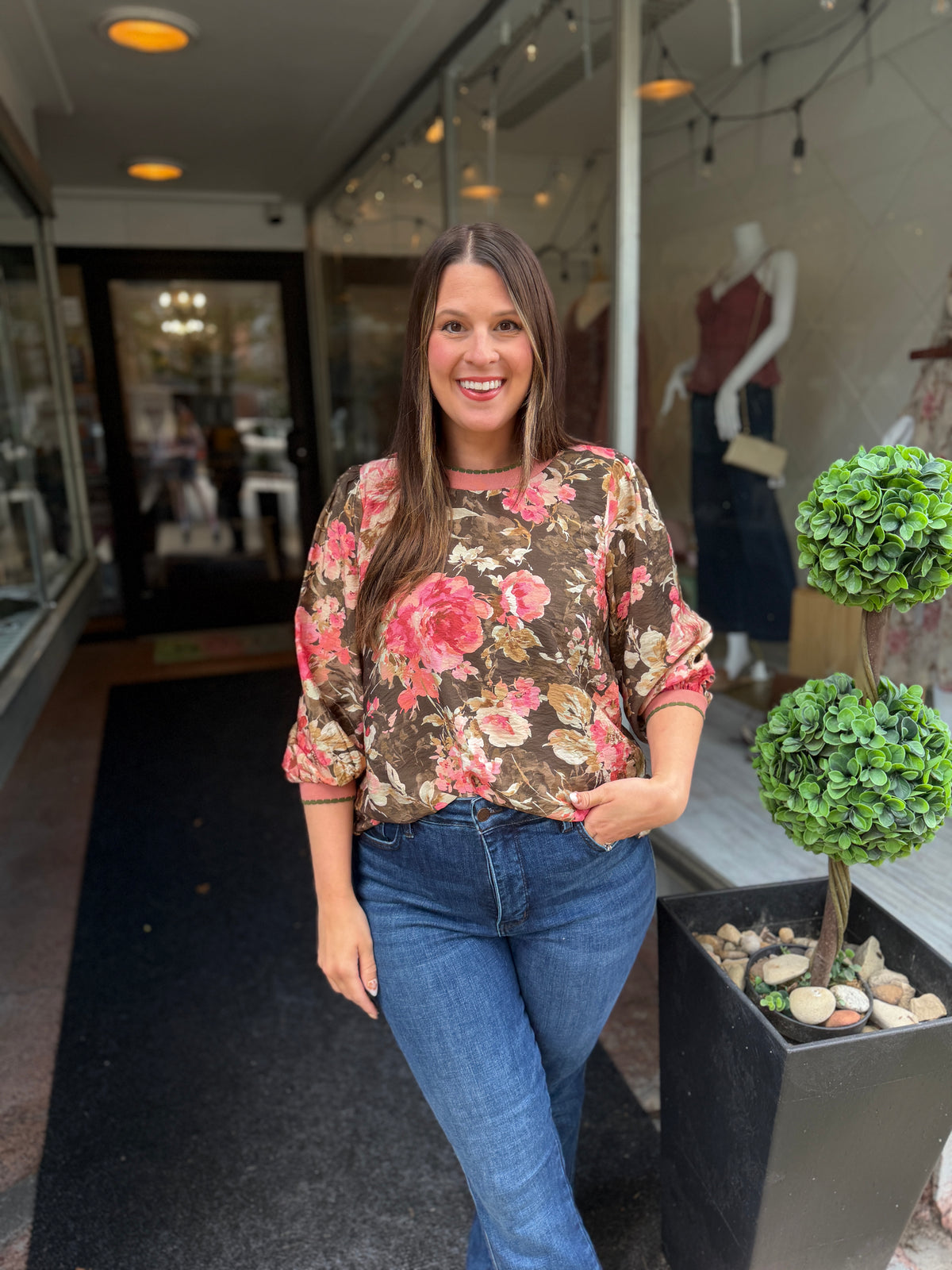 Whatever Floral Blouse