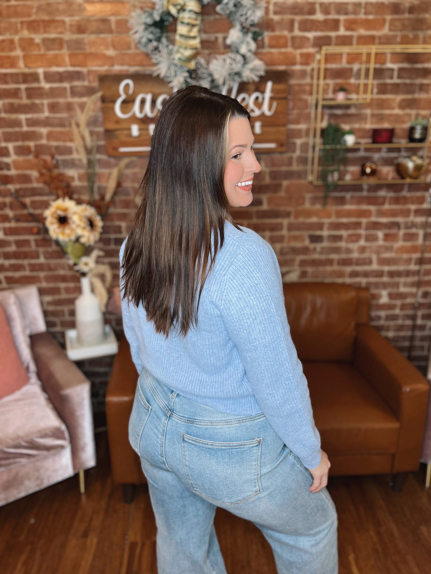 WB Pearl Blue Cardigan