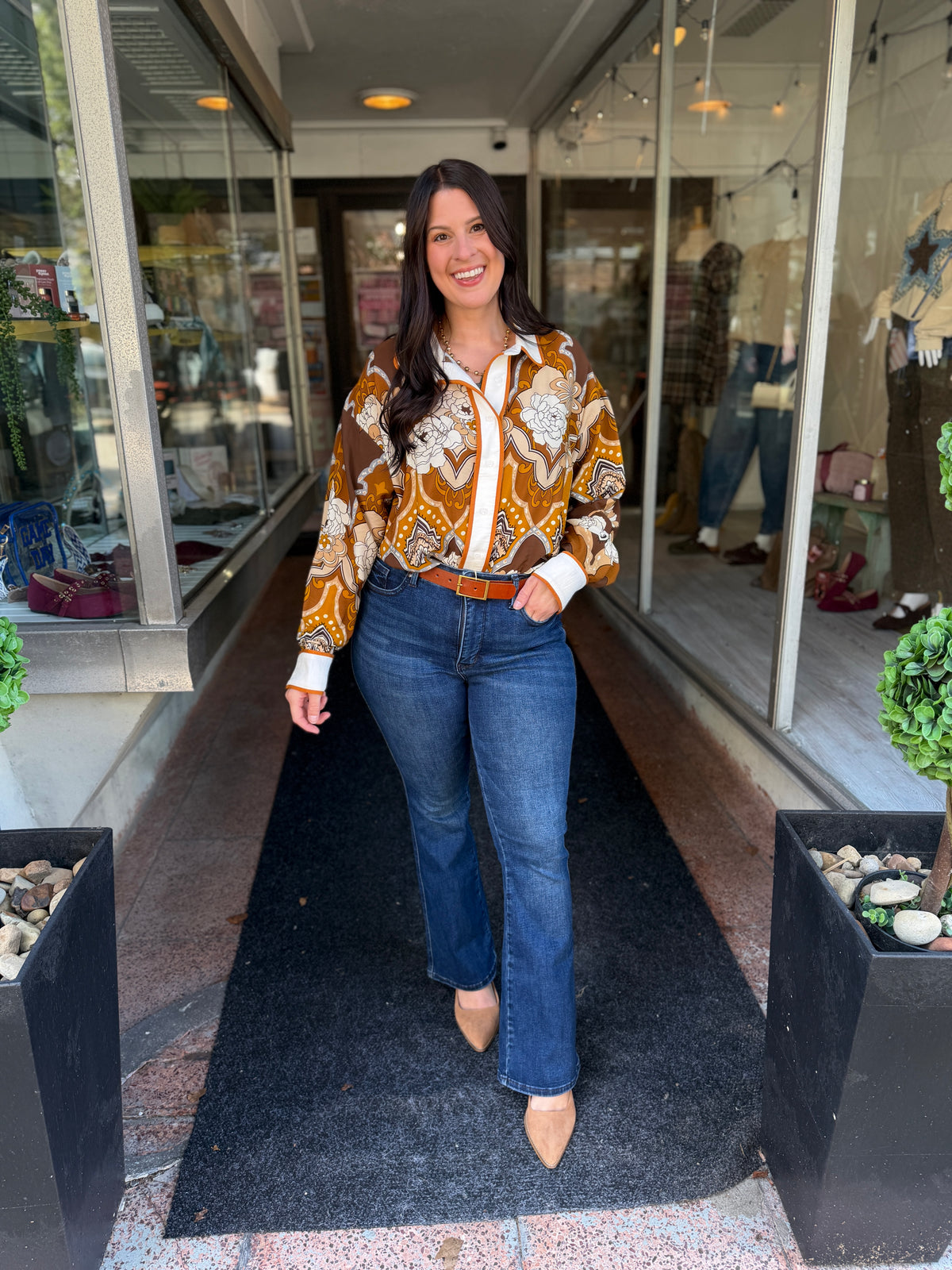 Retro Collared Blouse