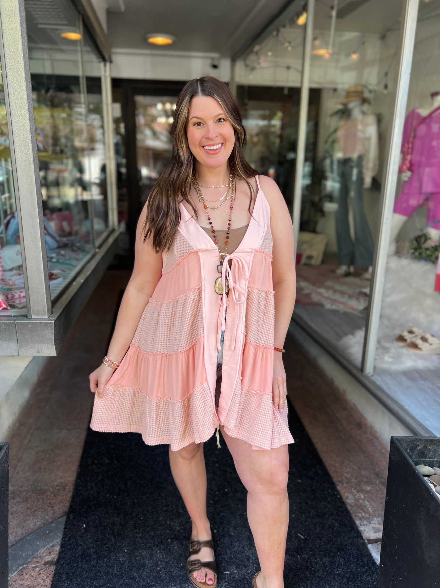 Garden Glow Tiered Dress