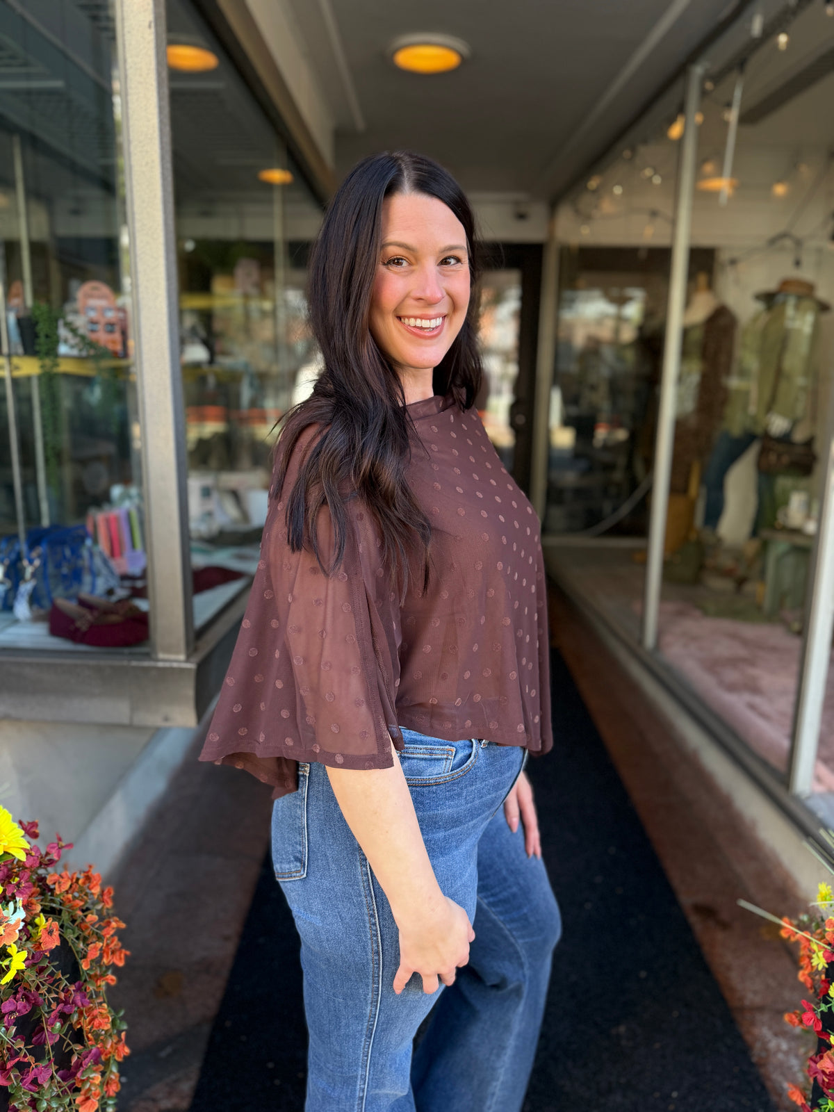Handkerchief Mesh Poncho