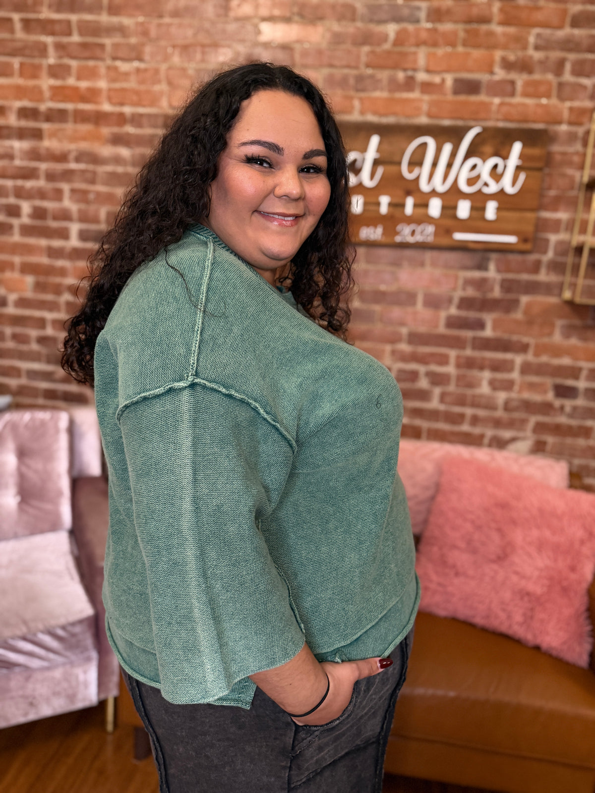 Be Serious Boxy Sweater