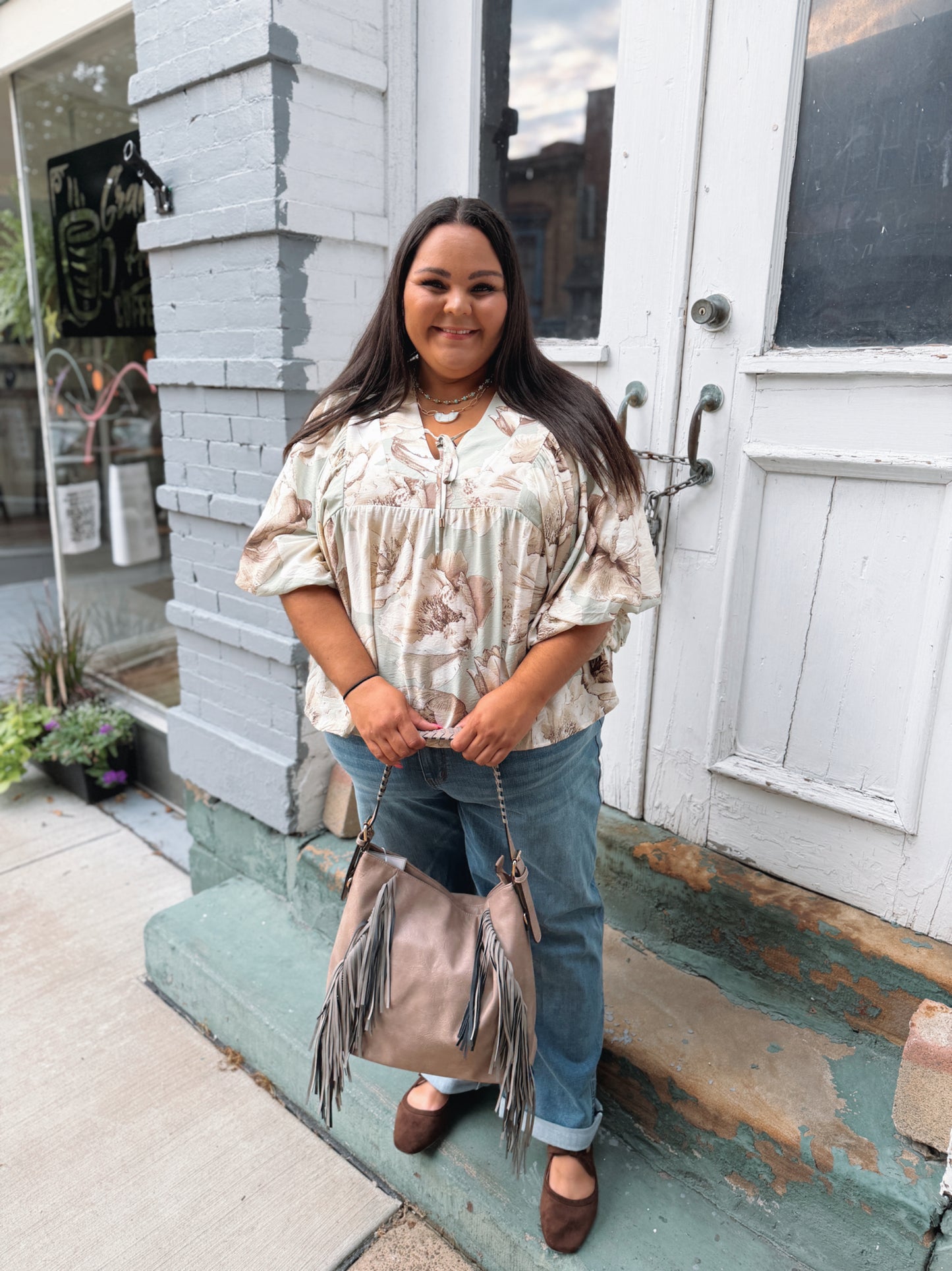 Got Your Back Floral Blouse