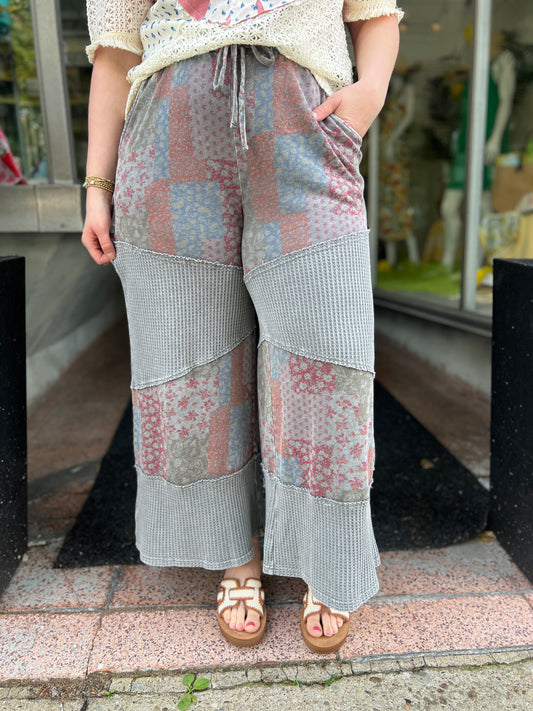 Feeling Better Patchwork Pants