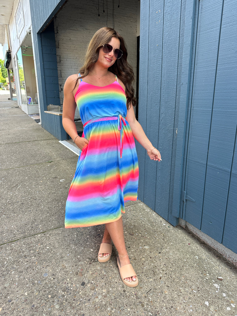 WB Rainbow Ombre Dress