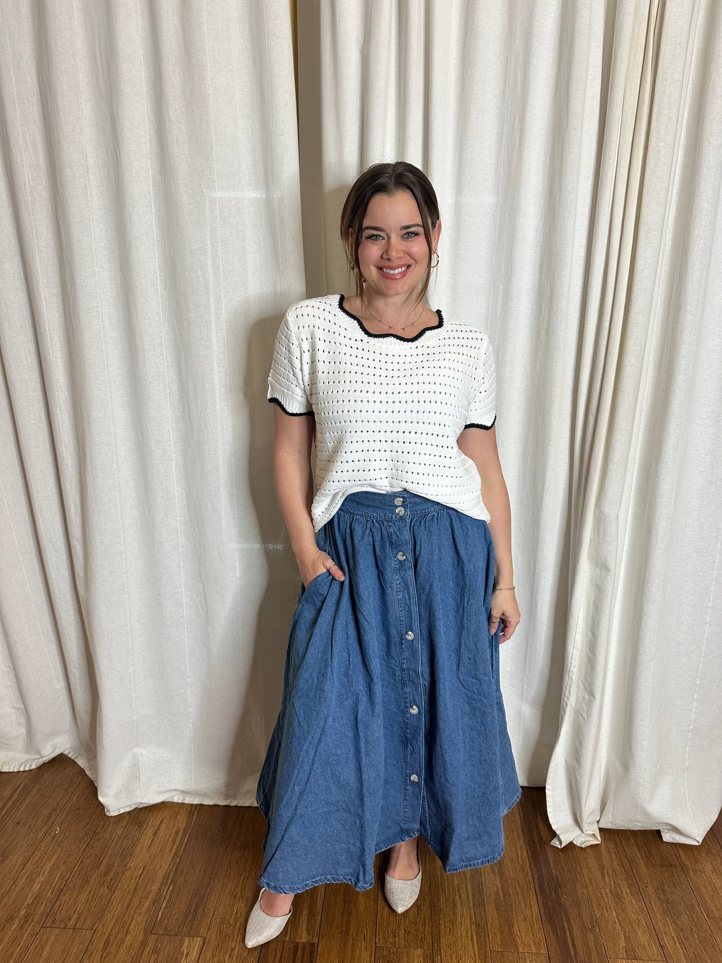 *Final Sale* WB Denim Skirt
