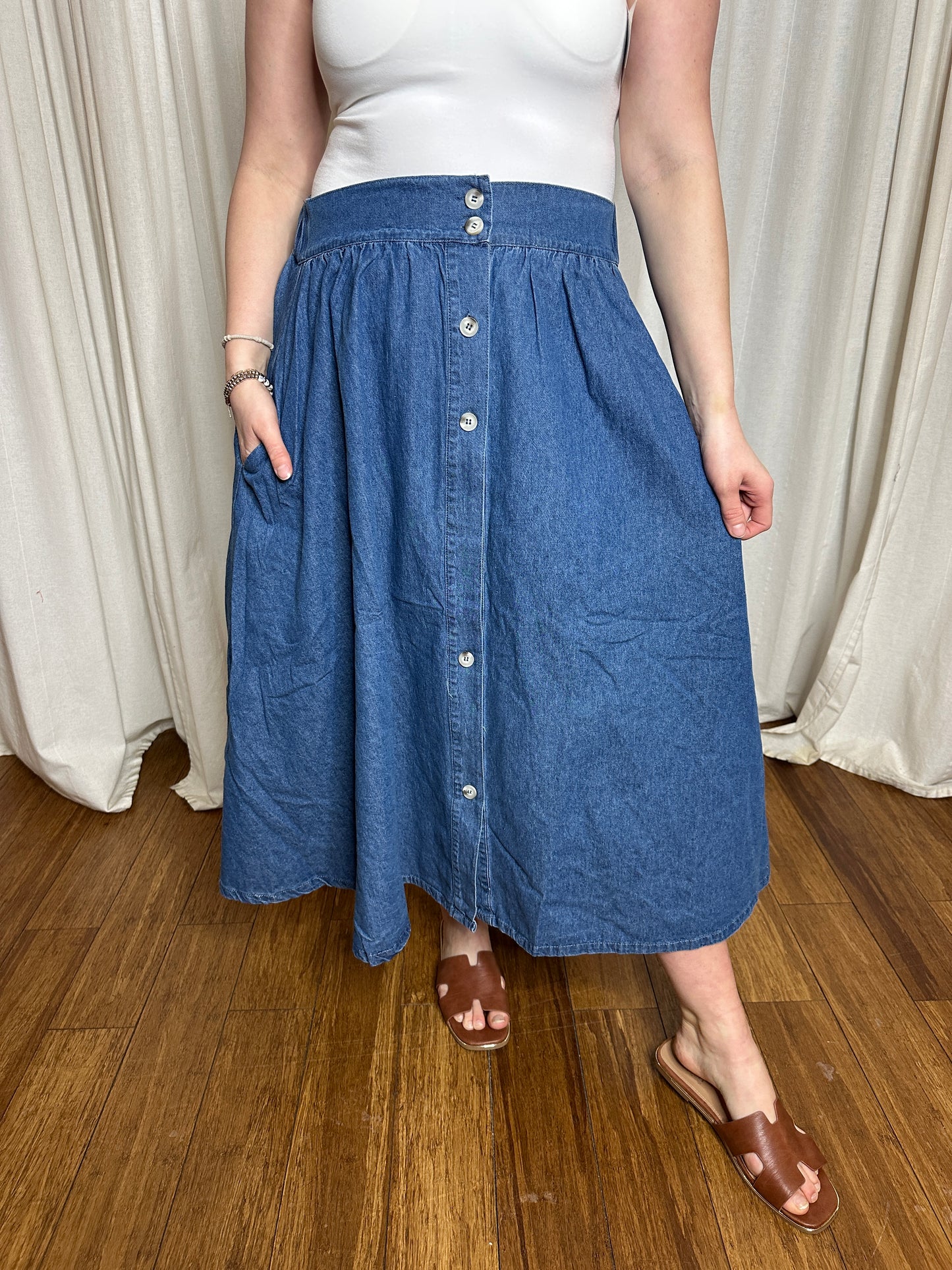 *Final Sale* WB Denim Skirt