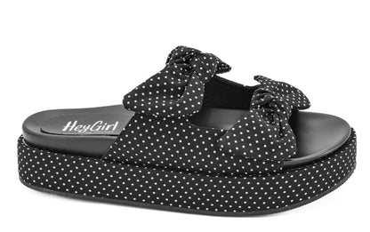 Corkys Polka Dot Lil Bit Knotty Sandals