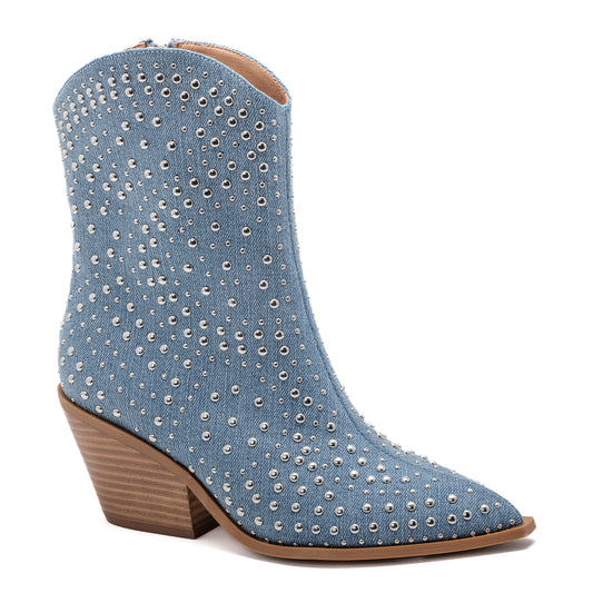 Corky Lowlights Studded Denim Boot