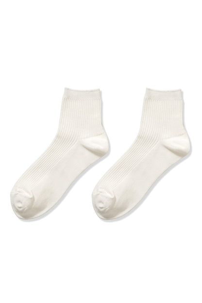 Ribbed Crew Socks