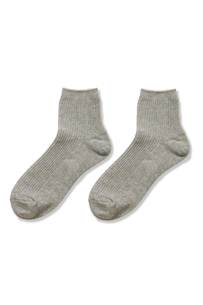 Ribbed Crew Socks