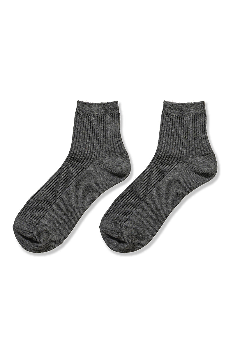 Ribbed Crew Socks