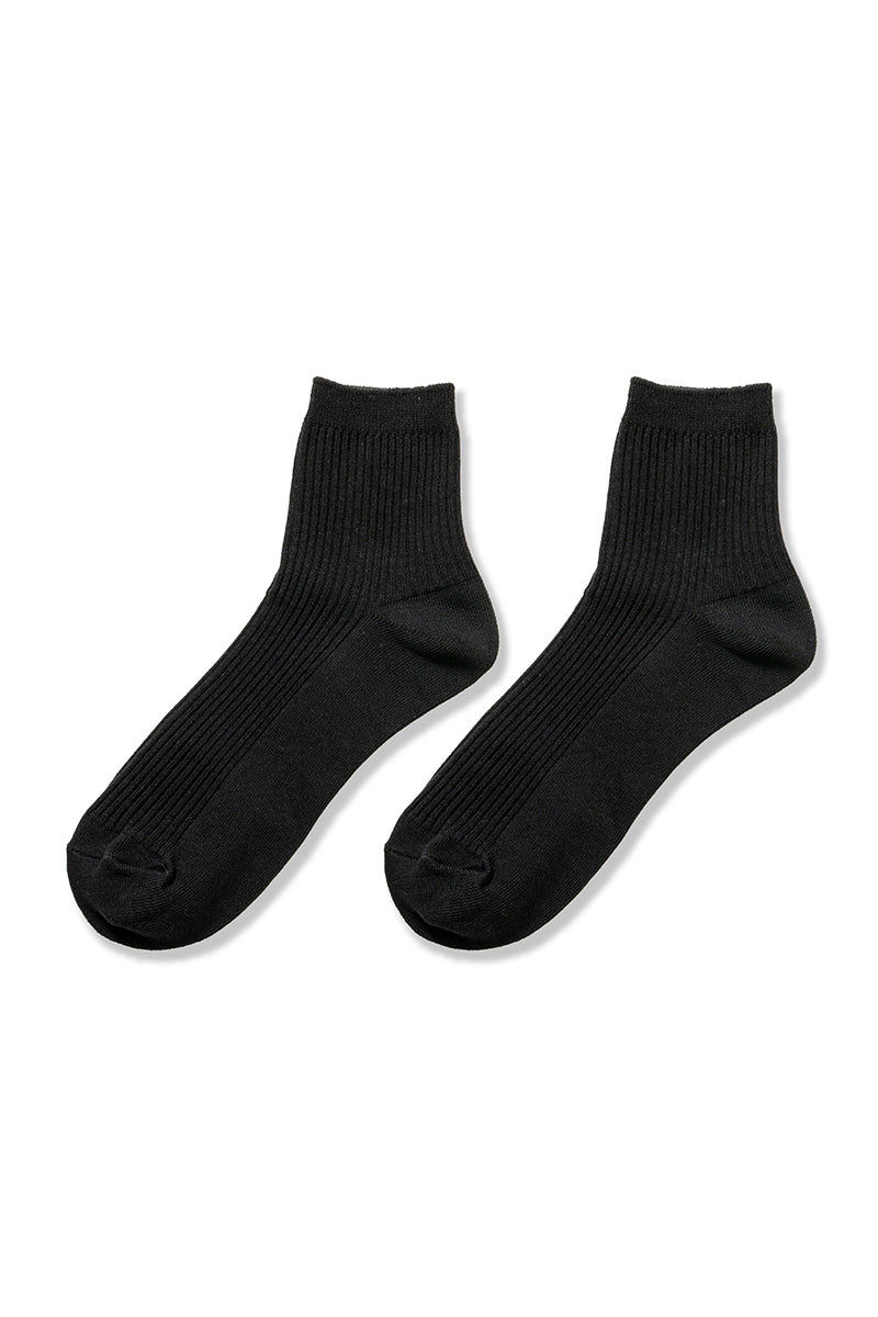 Ribbed Crew Socks