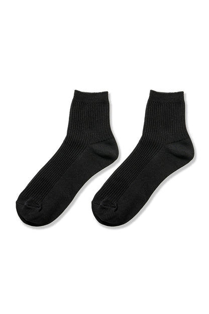 Ribbed Crew Socks