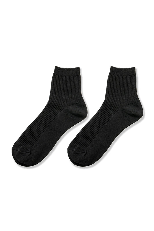 Ribbed Crew Socks